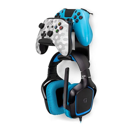 BRAINWAVZ The UberAtlas Dual Game Controller & Headphone Stand Wall Mount Holder by Brainwavz
