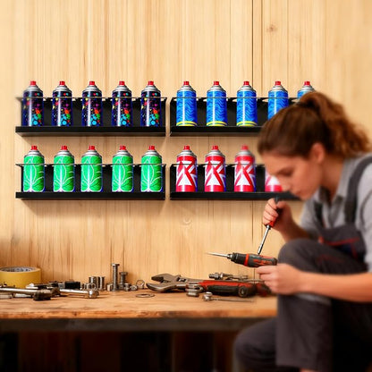 4 Pack Spray Can Holder, Wall Mount Spray Bottle Holder, Spray Can Organizer - Image 5