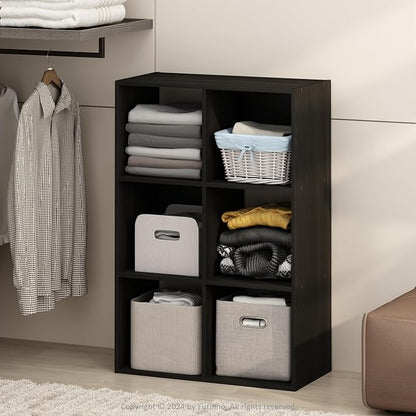 Furinno PELLI Closet Organizers and Storage, 6-Cube Closet Organizer, Open - Image 2
