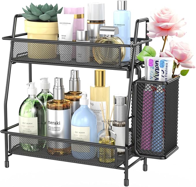 2-Tier Bathroom Counter Organizer, Bathroom Organizer Countertop by Unknown