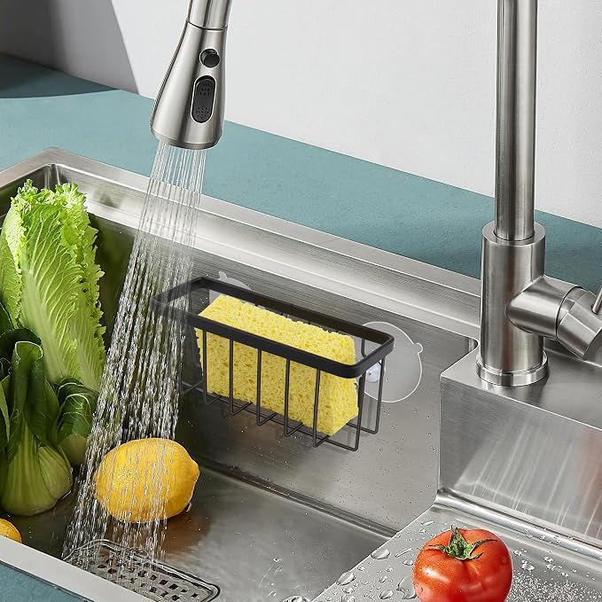 Sponge Holder for Kitchen Sink Suction, Stainless Steel Sponge Holder for - Image 5