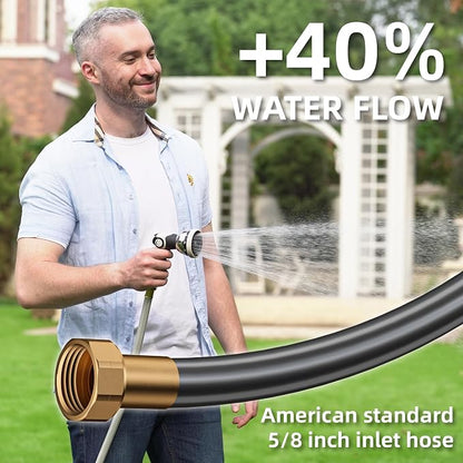 1/2" x 100+6 FT Heavy Duty Retractable Garden Hose Reel by HOZEREEL, Outdoor - Image 5