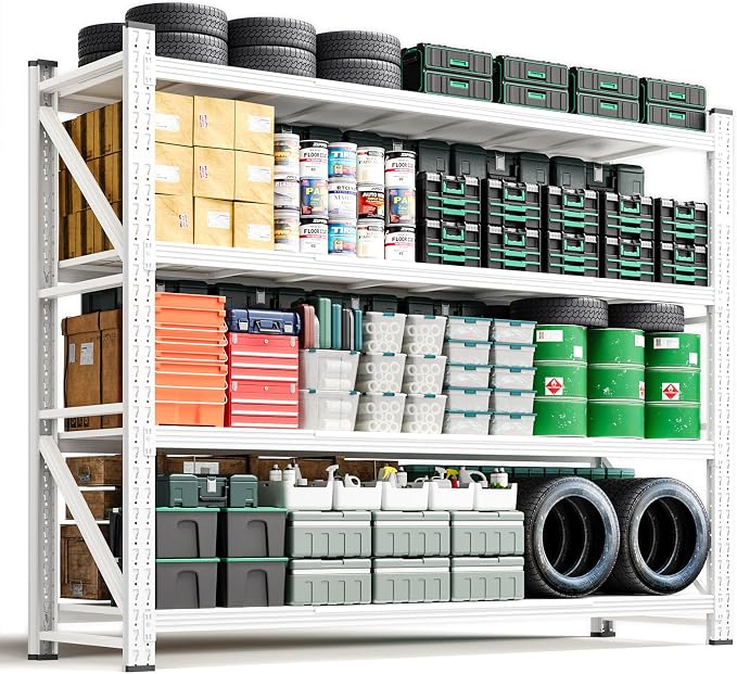 Letaya 6000LBS Storage Shelves Heavy Duty, 4 Tier Adjustable Utility Rack Shelf by LetayaMetalCabinets