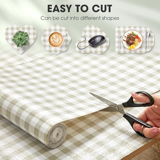 Drawer and Shelf Liner, Non-Slip Kitchen Cabinet Liners Non-Adhesive Thick - Image 4