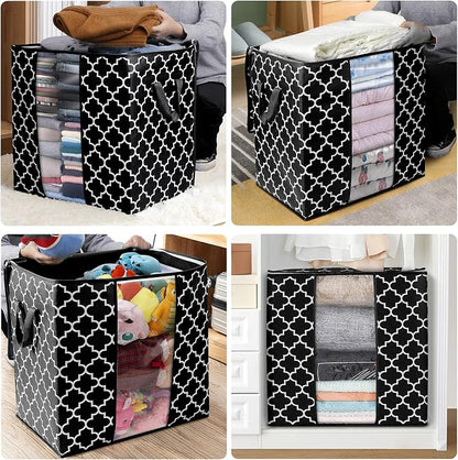 WISELIFE Storage Bags 6 Pack/100L Large Blanket Clothes Organization and - Image 7