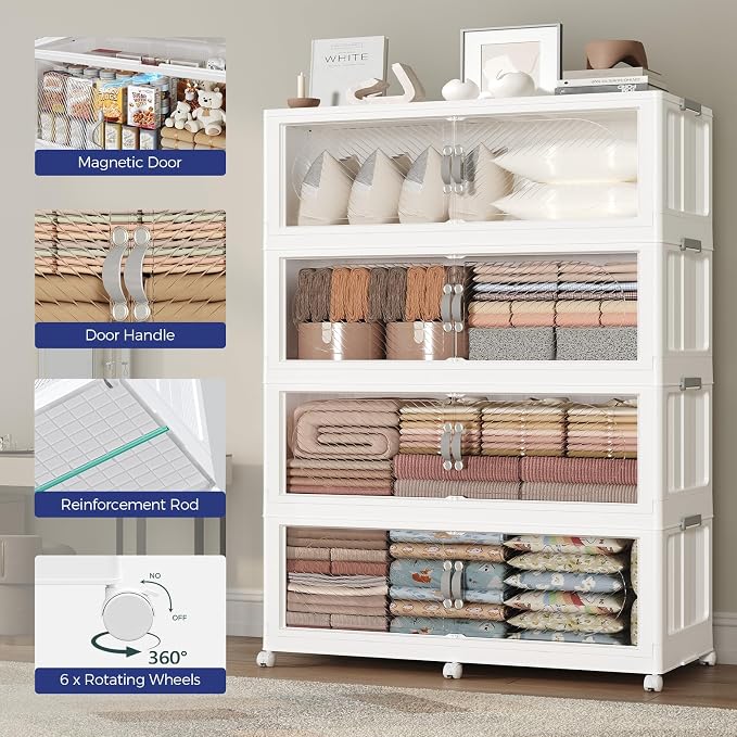 960QT Extra Large Stackable Storage Bins - Image 6