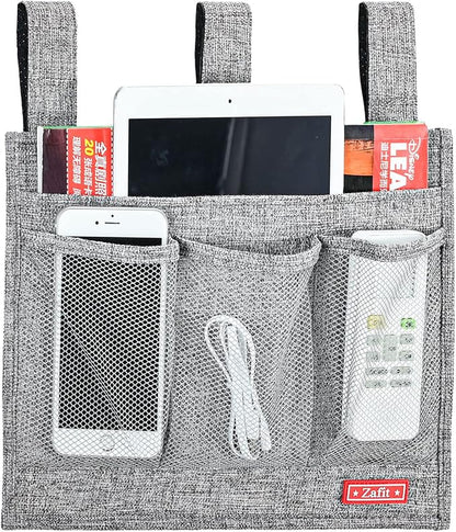 Linen Bedside Caddy, Bedside Storage Organizer - Image 2