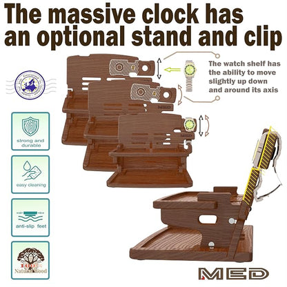 MED Wood Phone Docking Station – Nightstand Desk Organizer - Image 5