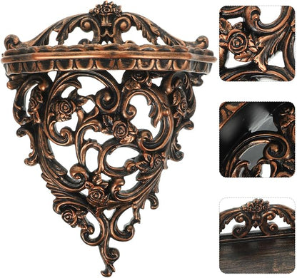 European Style Wall Mounted Storage Shelf 10.23X7.79X3.93In Floating Decorative - Image 8