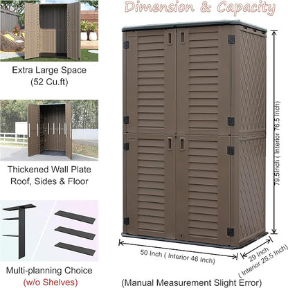 Sheds & Outdoor Storage, 52 Cu.ft Vertical Storage - Image 4