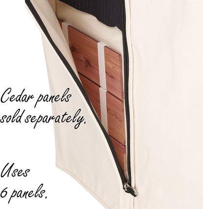 Household Essentials 3392-1 Cedarline Collection Hanging Garment Bag | Dress - Image 6