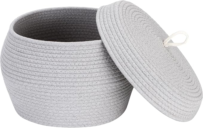 Sea Team Round Cotton Rope Storage Basket by SeaTeam