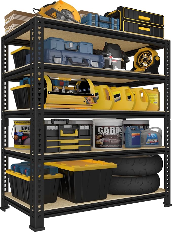 PrimeZone Heavy Duty Garage Storage Shelves, 31.5" W x 16" D x 63" H Adjustable by PrimeZone