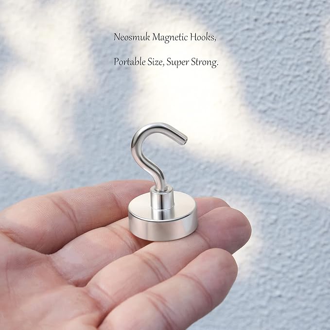 Neosmuk Magnetic Hooks, Heavy Duty 40lb+ Strong Magnet Hook - Image 3
