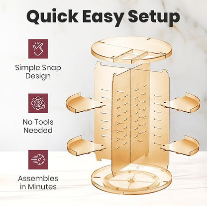 Masirs 360 Rotating Makeup Organizer - Image 5