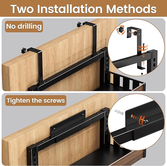 POKIPO 6 Tier Over The Door Pantry Organizer, 2-in-1 Door Hanging or Wall - Image 3