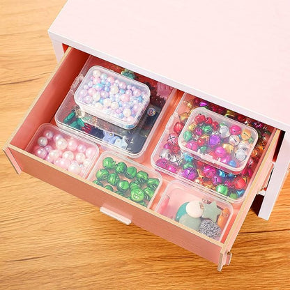 Jetec 60 Pieces Mini Plastic Clear Beads Storage Containers Box - Image 7