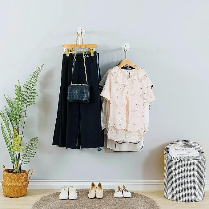Industrial Wall Pipe Clothing Racks - Image 7
