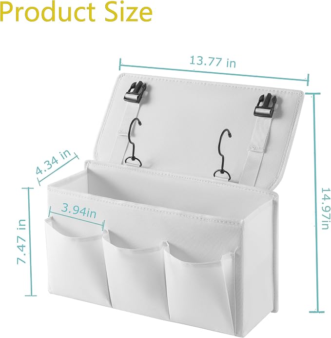 Bedside Caddy Bedside Storage Organizer, Bed Caddy - Image 2