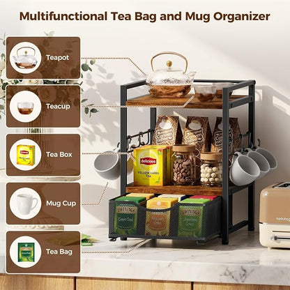Plaviya 3-Tier Tea Bag Organizer - Image 6