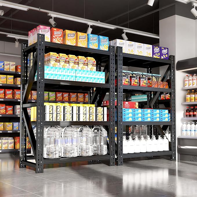 Heavy Duty Garage Storage Shelves, 4-Tier Large Industrial Shelving - Image 8