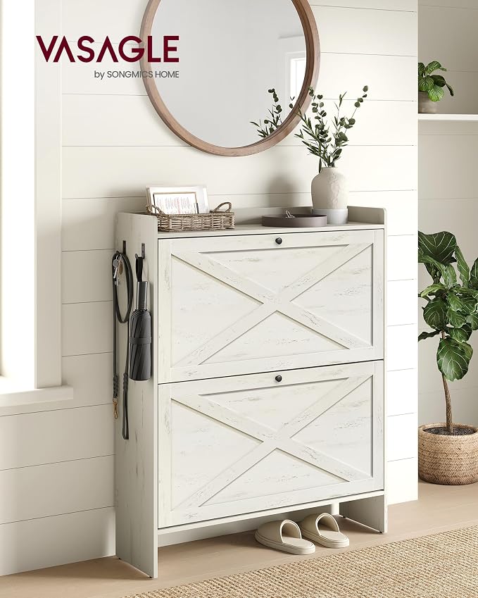 VASAGLE Shoe Storage Cabinet Organizer - Image 3
