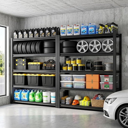 84" H Heavy Duty Metal Storage Shelving, 5000 LBS Capacity by Gomkpug