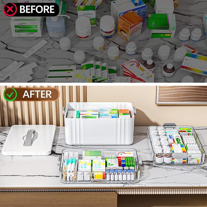 ARSTPEOE 3-Tier Medicine Organizer - Image 4