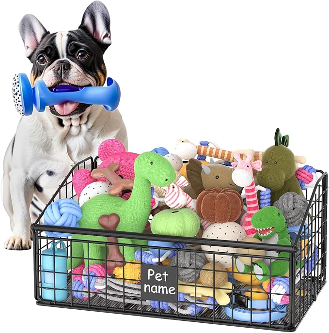 Kaiferty Indestructible Dog Toy basket, Medium Toy Box by Kaiferty