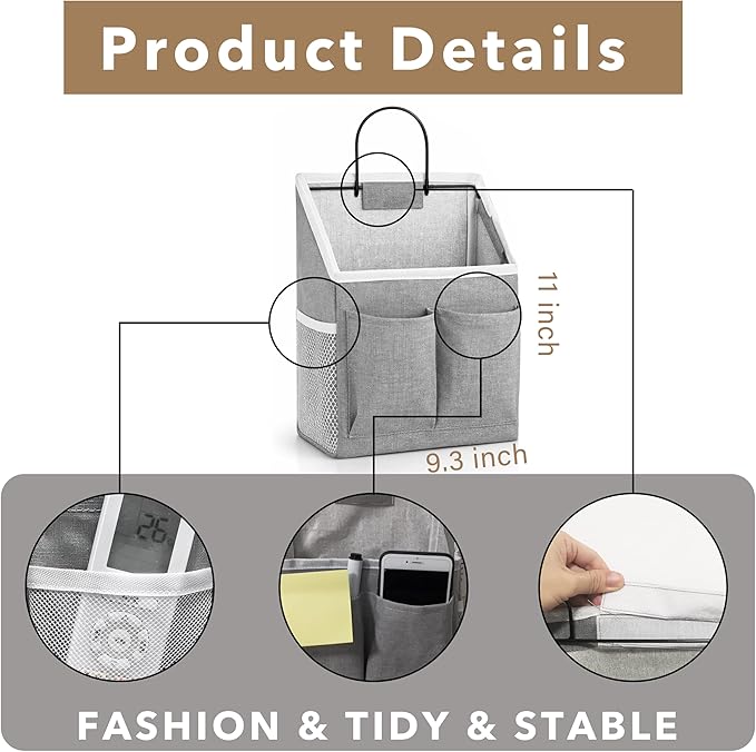 Kanrichu 1pcs Wall Hanging Storage Bag, Wall Hanging Baskets - Image 2