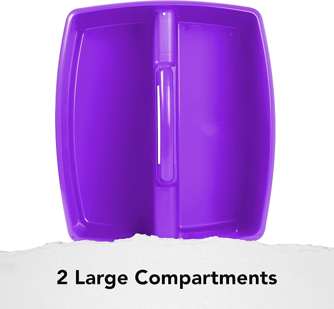 Storex 2-Compartment Large Caddy – Multipurpose Classroom Organizer - Image 4