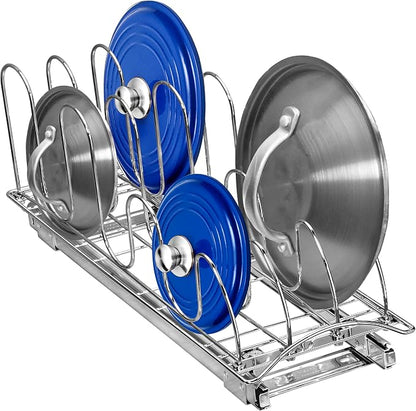 LYNK PROFESSIONAL® Pull Out Pot Lid and Cookie Sheet Organizer Rack by LYNKPROFESSIONAL