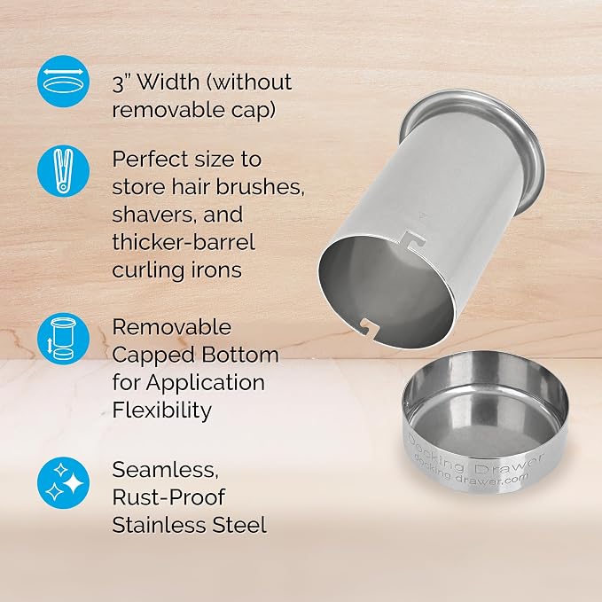 Docking Drawer 3" Stainless Steel Canister - Image 2