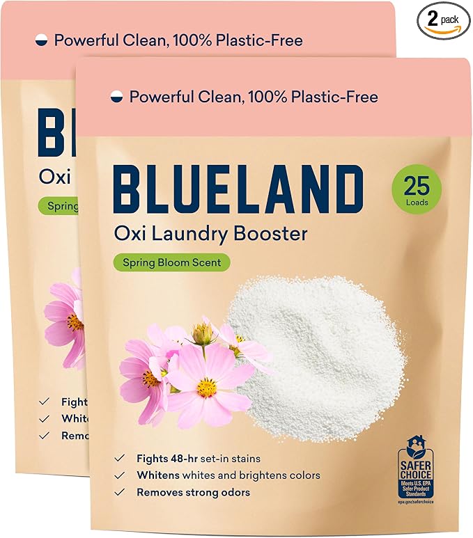 BLUELAND Oxi Laundry Booster Powder Refill 2-Pack, Spring Bloom Scent, 50 Loads by BLUELAND