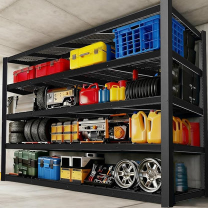 Storage Shelves Heavy Duty Metal Shelving 84" H, Adjustable Garage Shelves by Unknown