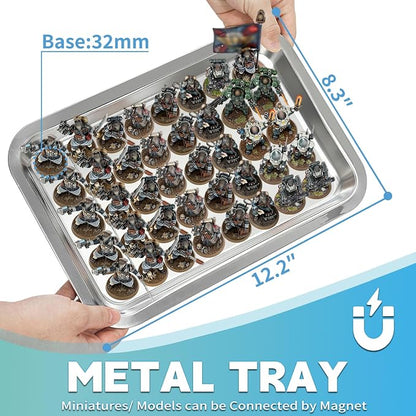 Miniatures Storage Case Miniatures Transport Case Aluminum Alloy Frame Display - Image 3