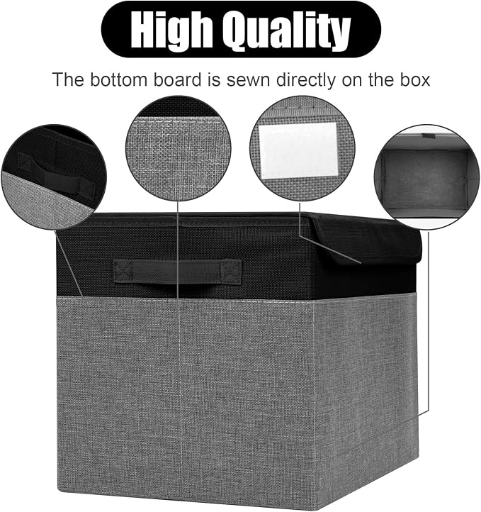 Bagnizer Large 42 Quarts Fabric Storage Bins - Image 4