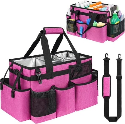 Cleaning Caddy Bag, Large Cleaning Supplies Organizer by Jaffzora