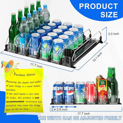 Drink Organizer for Fridge, Upgrade Soda Can Dispenser for Refrigerator - Image 3
