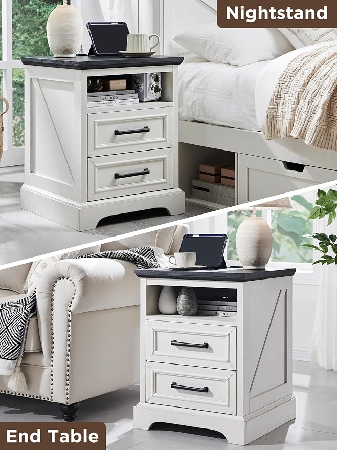 ACCOHOHO 18" Farmhouse Nightstand - Image 7