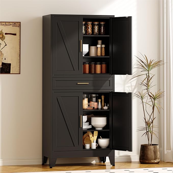 COFaR 71" Metal Pantry Cabinet by COFAR