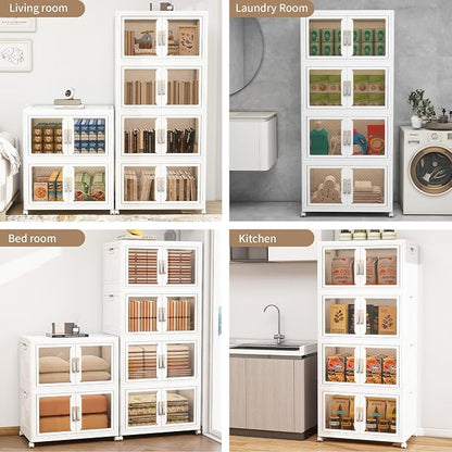 Large Clear Stackable Storage Bins - Image 7