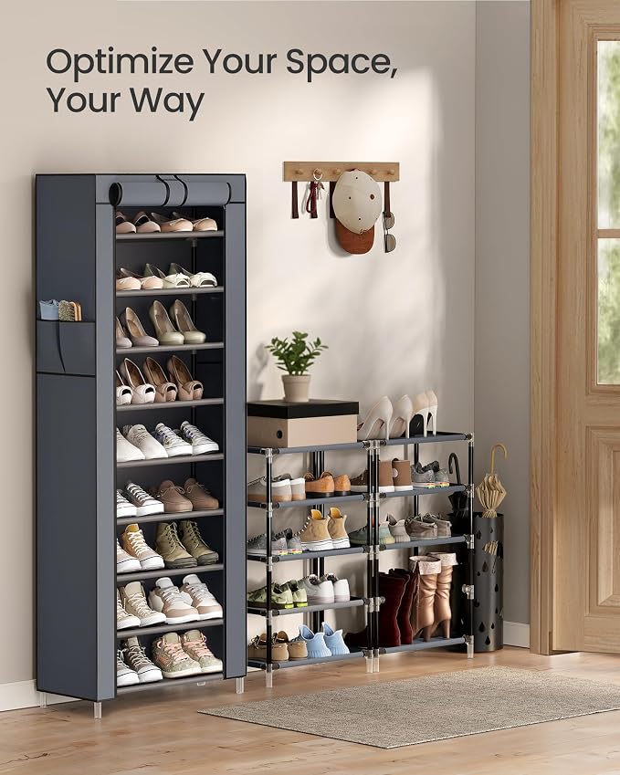 SONGMICS 10-Tier Shoe Rack, Shoe Storage Cabinet - Image 2