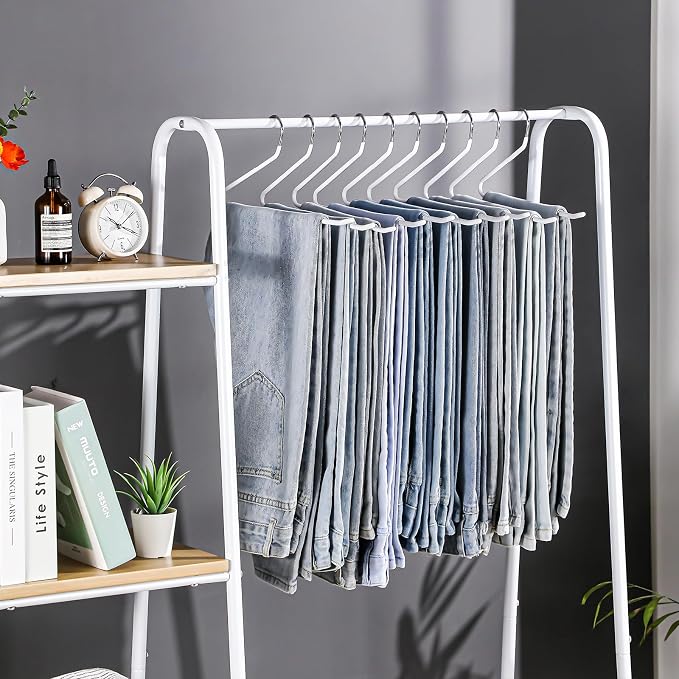 JOYBOS 30 Pack Pants Hangers Space Saving, Open Ended Hangers - Image 2