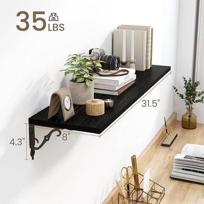 Deep Floating Shelves for Wall, 8 Inch Deep Floating Shelf - Image 3