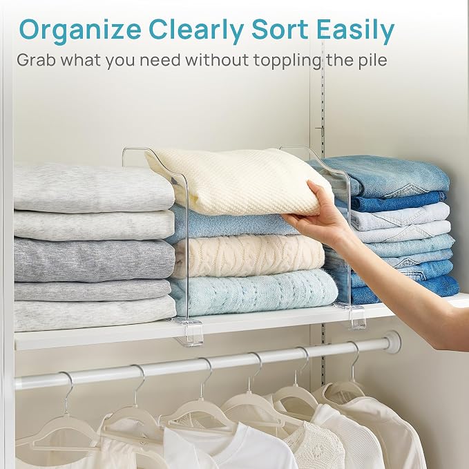 Vtopmart 12" Extra Tall x 12" Deep Shelf Dividers - Image 6