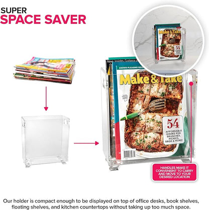 Stock Your Home Acrylic Magazine Holder - Image 3