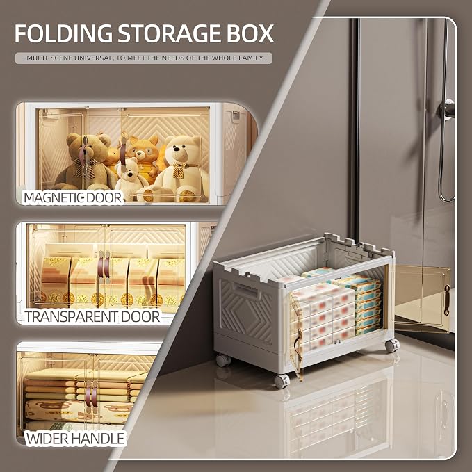 68 QT / 17 Gal White Storage Bins - Image 5