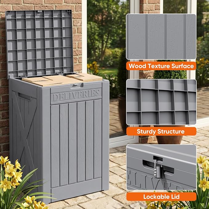 Flamaker 50 Gallon Deck Box, Package Delivery Storage Box - Image 5