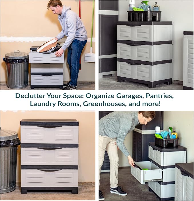 Sunnydaze 3-Tier Storage Cabinet - Image 6